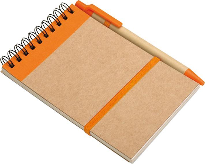 Produktbild MidOcean Notizblock und Stift Sonora recyceltes Material A6 (A6, Blanko)