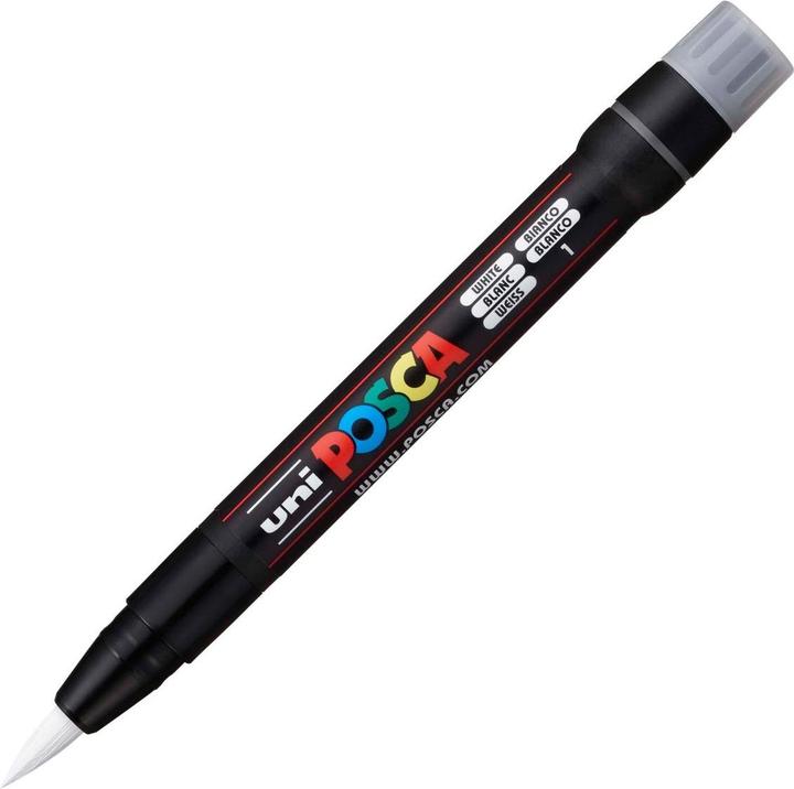 Produktbild Posca Brush Tip PCF-350 (White, 10 mm, 1 x)