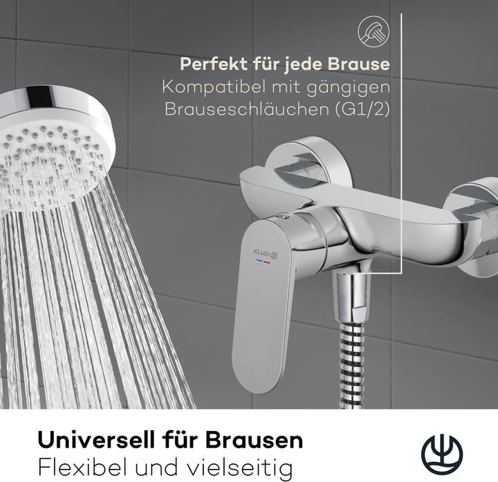 Produktbild Kludi X1 Duscharmatur Aufputz, Brause-Einhandmischer