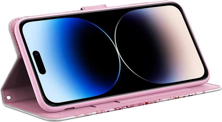 Produktbild Cover-Discount iPhone 15 - Etui Glitzer Effekt Schmetterling blau (Apple iPhone 15)