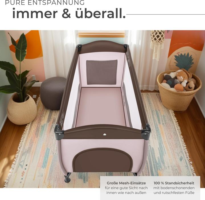 Produktbild tectake Kinderreisebett mit Transporttasche