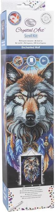 Produktbild Craft Buddy Enchanted Wolf, 40x50cm Crystal Art Scroll