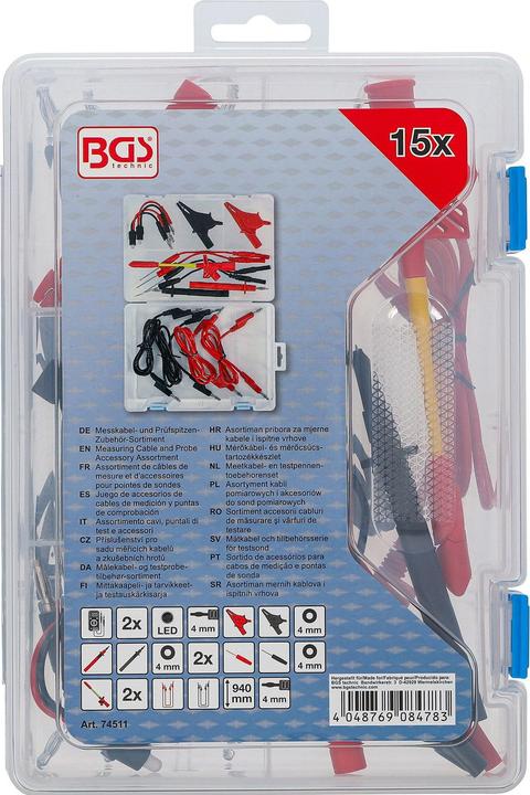 Productafbeelding BGS Assortiment meetkabel en accessoires voor testprobes