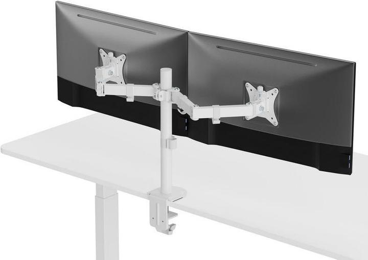 Produktbild equip Tischhalterung 17"-32"/ 2TFT je 9kg 360° Gasfeder ws (Tisch, 32.01")