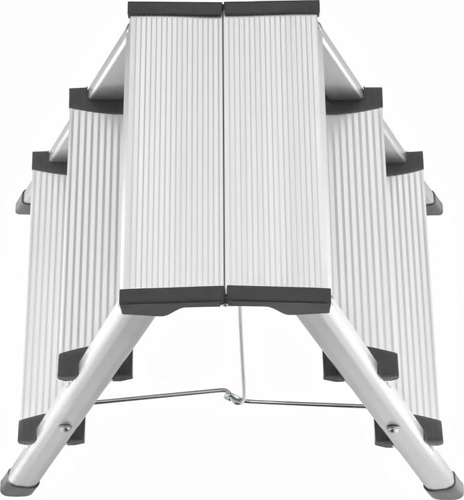 Actual product image Hailo D60 StandardLine, aluminium stepladder, 2x3 steps (Stile, 64 cm)