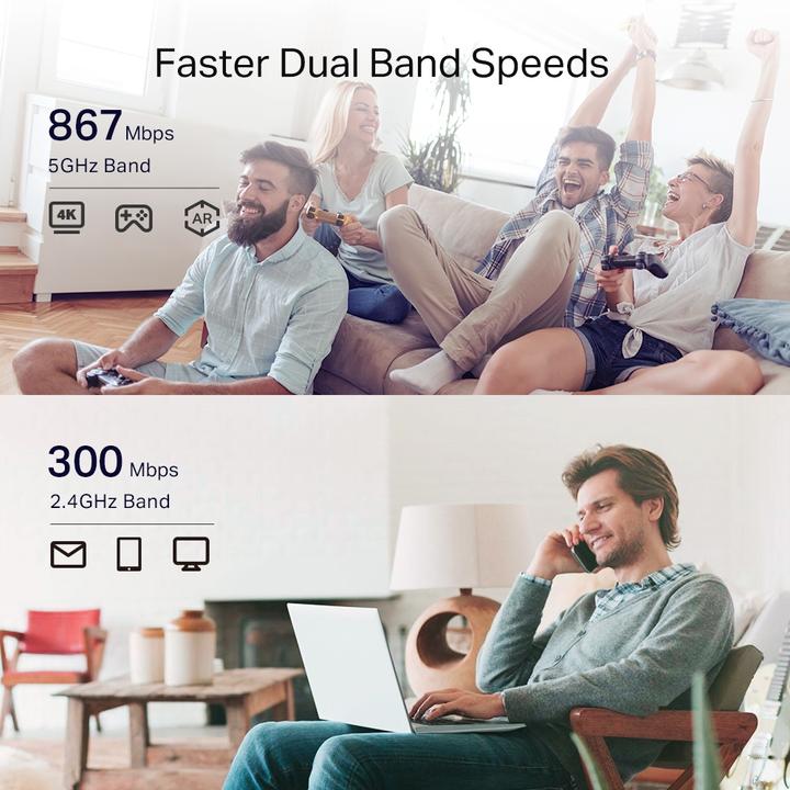 Actual product image TP-Link WL repeater RE335 AC1200 (867 Mbit/s, 300 Mbit/s)