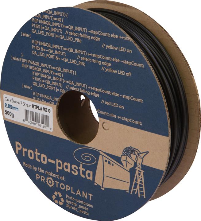 Image du produit Proto-pasta filament de carbone (Carbone, 2.85 mm, 500 g, Gris)