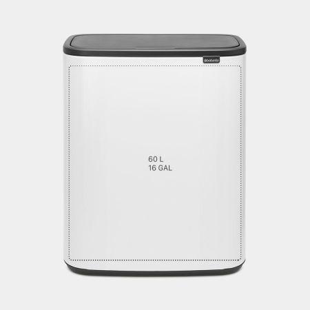 Productafbeelding Brabantia Kringloopbak Bo Touch Bin 60 liter, wit (60 l)