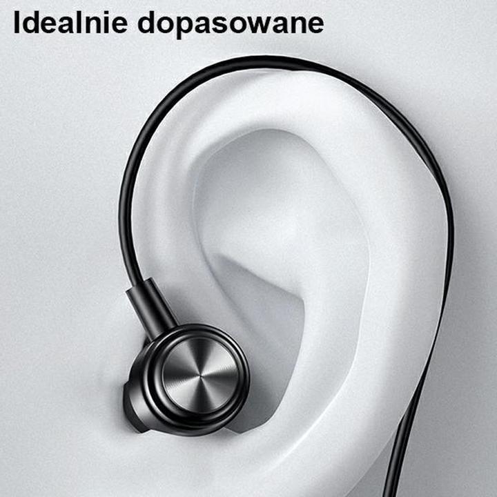 Produktbild Usams Słuchawki stereo EP-44 jack 3.5mm czarny/black HSEP4401 (US-SJ548) (ANC, Kabelgebunden)
