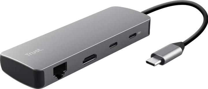 Productafbeelding Trust DALYX 8-in-1 Multiport Adapter (USB Type-C, USB, HDMI)