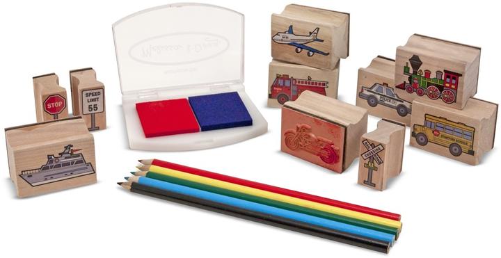 Produktbild Melissa & Doug Stamp Set Fahrzeuge