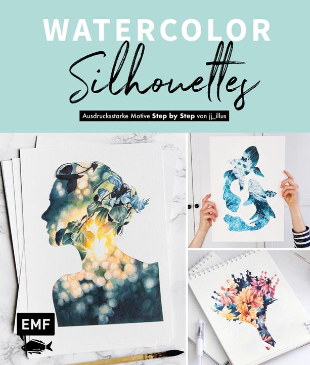 Produktbild Buch Aquarell Watercolor Silhouettes (Deutsch, Jessica Janik, 2022)