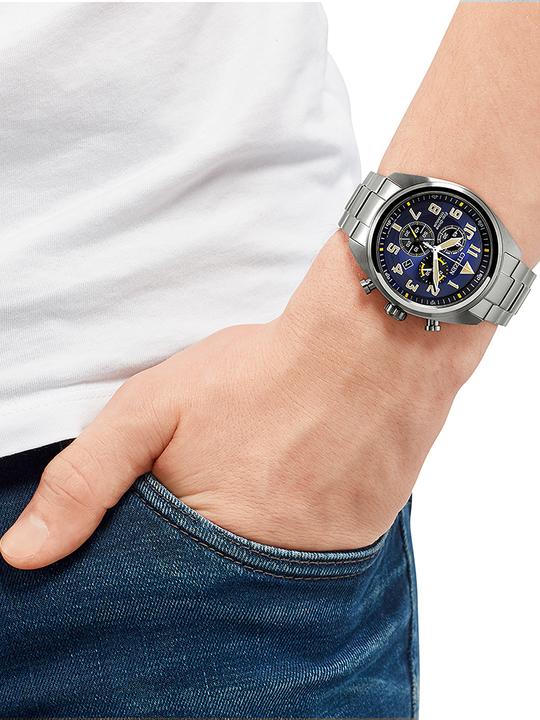 Immagine prodotto Citizen AT2480-81L Cronografo Eco-Drive Super Titanio 43 mm (Cronografo, 43 mm)