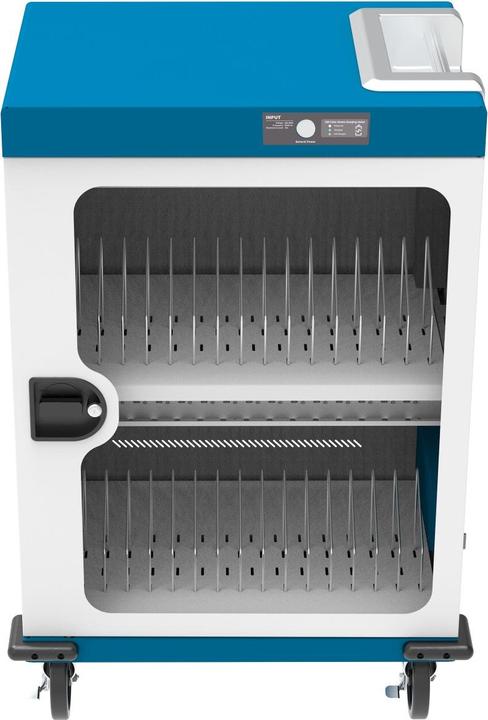 Image du produit Good Connections GC Chariot de chargement pour 32 appareils, USB-C, 18W par port, PD 3.0, QC 3.0, blanc/bleu (700 W)