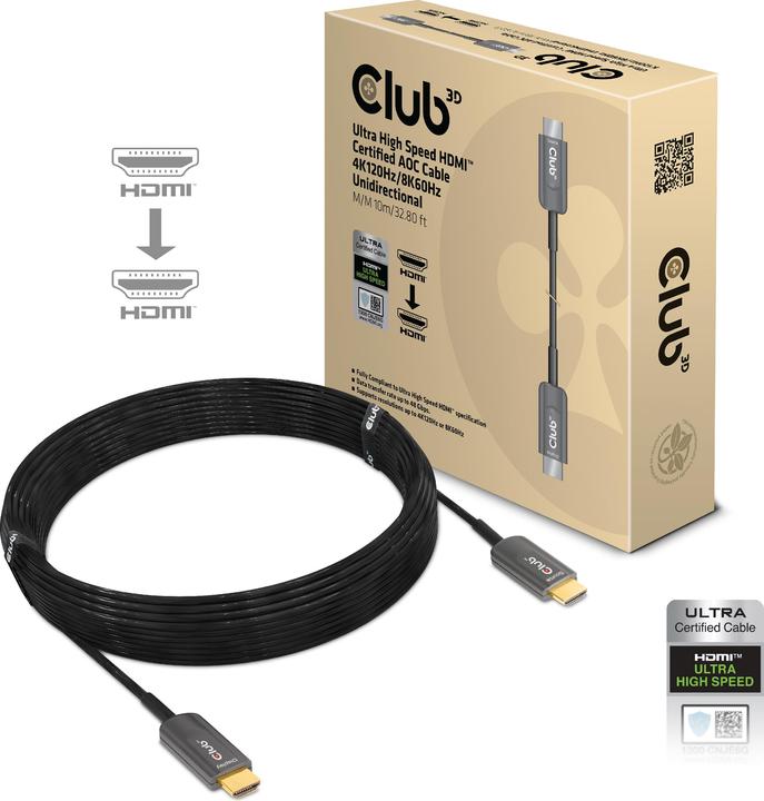 Club 3D HDMI (Typ A) — HDMI (Typ A) (10 m, HDMI)