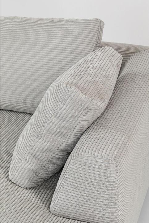 Actual product image Kare Design Corner Sofa Gianni Cord Grey Right (Corner sofa)