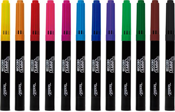 Nutritional values and ingredients Jovi Textile marker Jovidecor textile PU=12 pieces assorted colours (12 colours, 4.80 mm, 12 x)