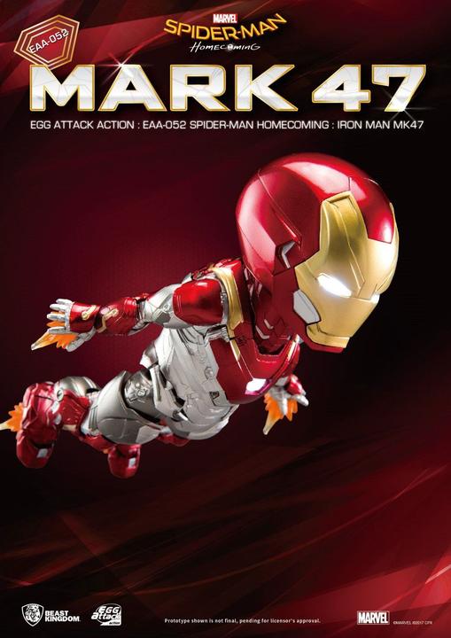 Produktbild Beast Kingdom Spider-Man Homecoming “Iron Man MK 47” Egg Attack Actionfigur