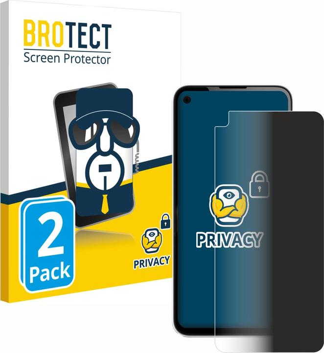 Actual product image BROTECT Anti-spy privacy film Blue light protection film (2 Piece, Google Pixel 4a)