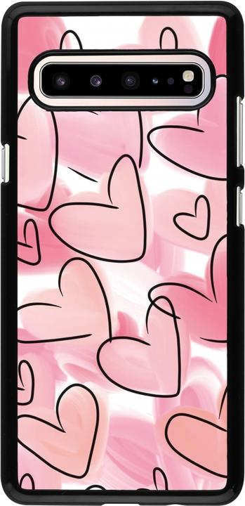 Produktbild PhoneLook Hülle Easter 2023 pink hearts (Samsung Galaxy S10 5G)