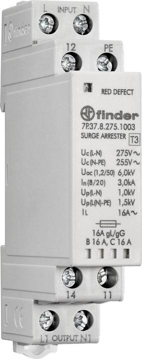Actual product image Finder Overload Switch Gray 16 A 1 W