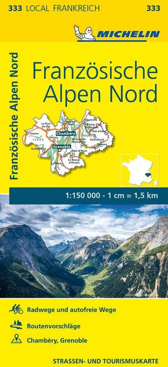 Michelin Ka.0333 Französische Alp.Nord