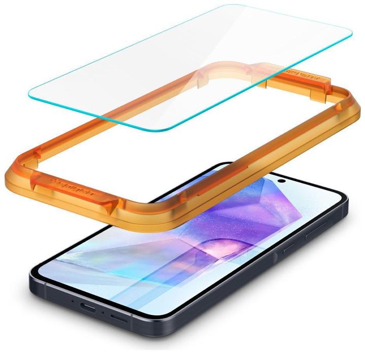 Actual product image Spigen ALM Glas.Tr Sam A55 5G 2szt. szkło hartowane AGL07775 (2 Piece, Samsung Galaxy A55)