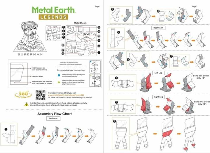Nutritional values and ingredients Metal Earth Superman Mini
