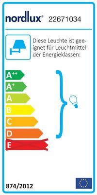 Label énergétique Nordlux Luxembourg (E27)