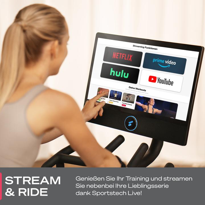 Actual product image Sportstech sBike Speedbike Schwarz