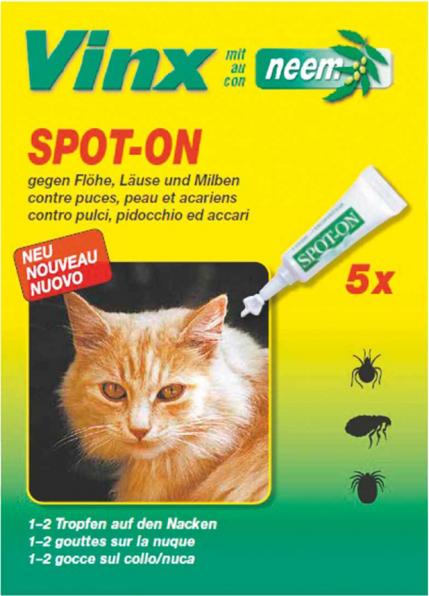 Produktbild Vinx Bio Spot On neem Katze (Katze, 5 ml)