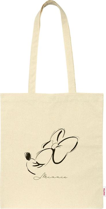 NoName Tasche aus Segeltuch Minnie Mouse Natural Beige (3.19 l)