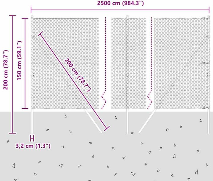 Produktbild VidaXL Outdoor-Zaunset