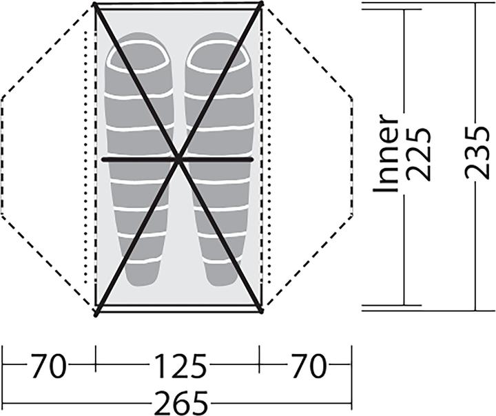 Actual product image Robens Lodge 2 Exp (Dome tent, 3.10 kg, 2 persons)