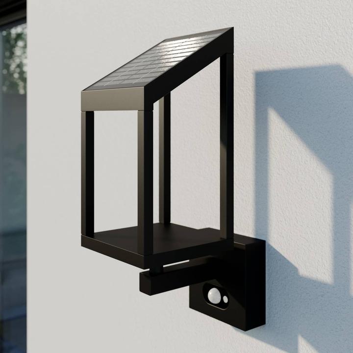 Produktbild Lucande Timeo LED Solcelle Wandleuchte Graphite (185 lm, IP54)