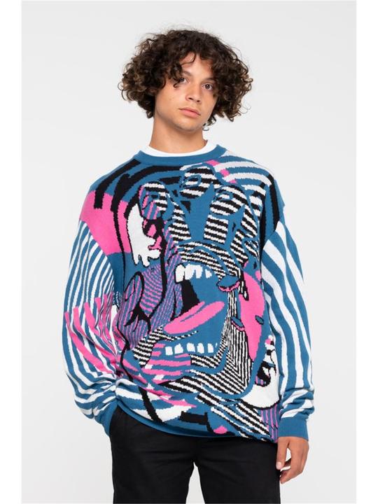 Actual product image Santa Cruz Strange Hand Knitted Crew (XL)