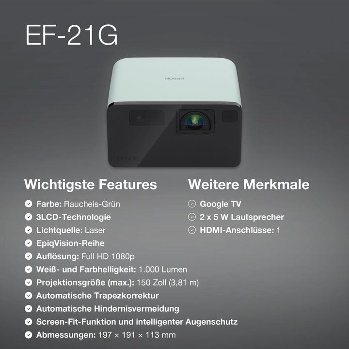 Immagine prodotto Epson EF-21G (Full HD, 1000 lm)