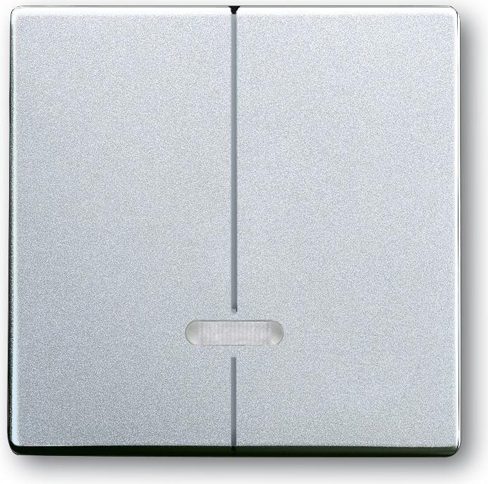 Actual product image Busch-Jaeger future linear cover 6545-83 f.memory series dimmer aluminium silver