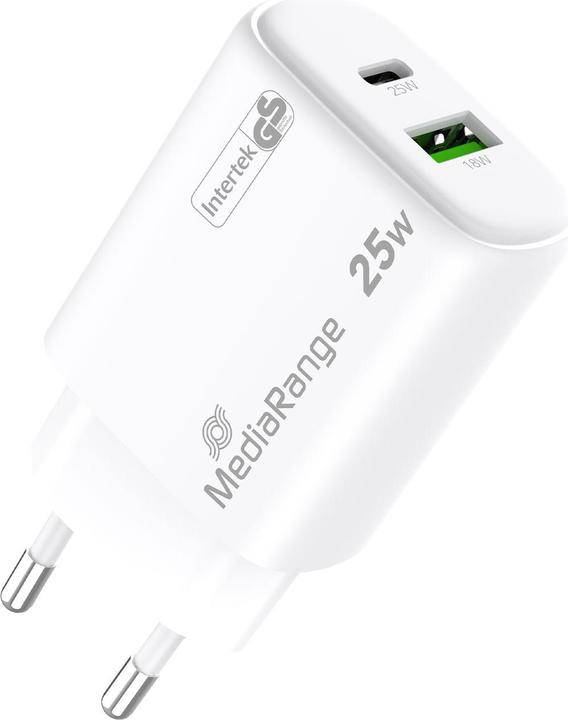 Actual product image MediaRange MRMA112 Mobile Device Charger White Indoor (25 W)