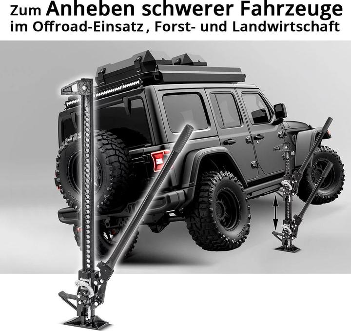 Produktbild Stahlwerk Zahnstangenheber 48" 3t 104 cm Farm Jack Stockwinde Offroad Wagenheber