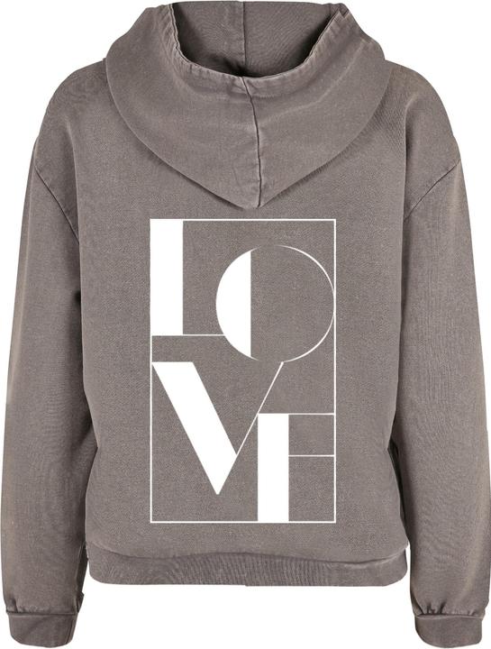 Immagine prodotto Merchcode Ladies Love Acid Washed Oversized Hoody - 187691 (XL)