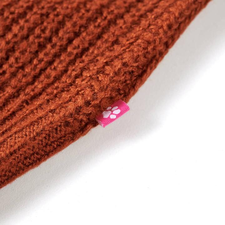 Produktbild VidaXL Kinder-Pulloverweste Gestrickt Cognac 104,Material: 67 (104)