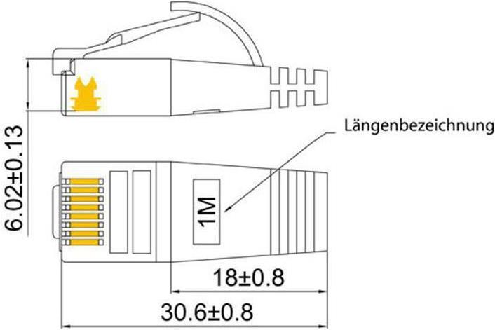 Actual product image Wirewin Network cable (STP, CAT6, 1.50 m)