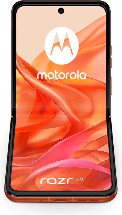 Produktbild Motorola Razr 50 (256 GB, Spritzige Orange, 3.60", SIM + eSIM, 50 Mpx, 5G)