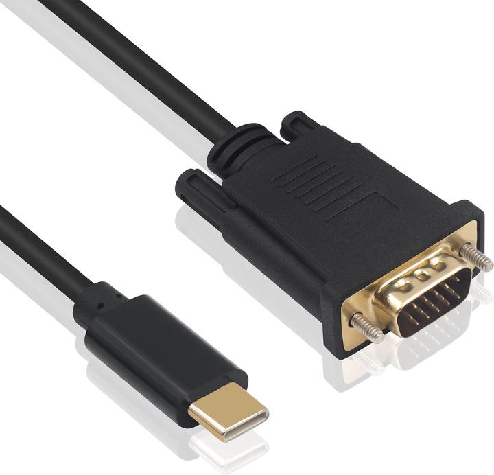 Immagine prodotto Ewent Cavo Adattatore Grafico USB Tipo C A VGA, Lunghezza 1,8 Metri. (USB-C, VGA, 180 cm)