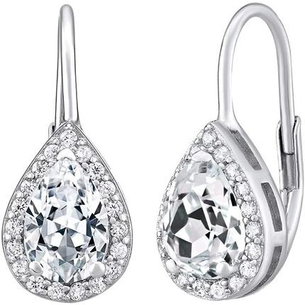 Silvego Silver ORIANNA drop earrings with zircons LPS0341SR