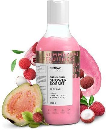 Actual product image SoFlow So!Flow Energizing Guava & Lychee Sorbet Shower Gel with Hordeum Vulgare for an Energizing and Refre