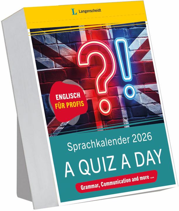 Produktbild Langenscheidt Sprachkalender Englisch A Quiz a Day 2026 (Deutsch)