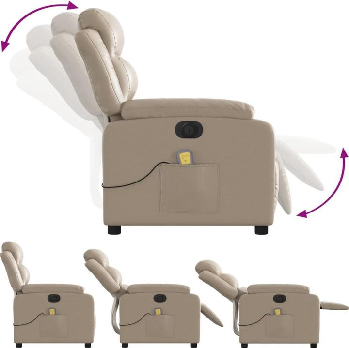 Image du produit VidaXL Fauteuil de massage électrique Fauteuil de télévision Fauteuil de relaxation Similicuir