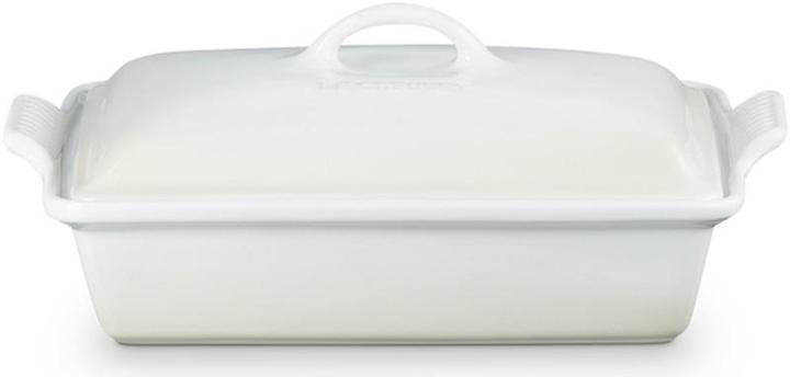 Image du produit Le Creuset Heritage Meringue Mijoteuse avec couvercle, rectangulaire